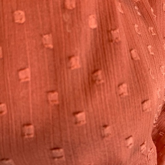 Loft NWT Clip Spot Sheer Boho Top - Picture 7 of 11